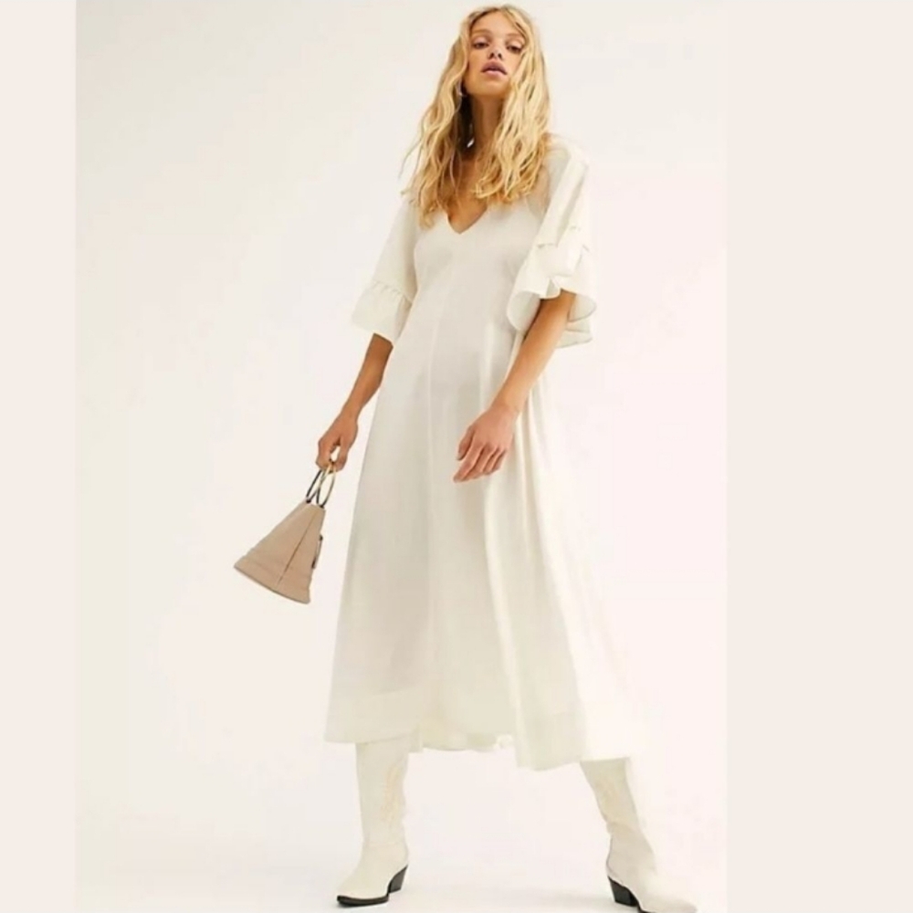 Free People What a Stunner Midi Dress